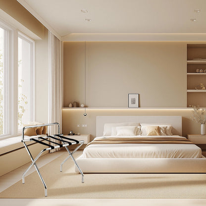 Stainless Steel Foldable Luggage Rack for Guest Rooms