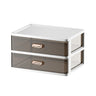 Drawer Storage Organiser with Clear Panels — Two-Layer