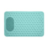 Shower Mat with Integrated Foot Scrubber — Green
