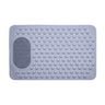 Shower Mat with Integrated Foot Scrubber — Grey