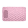 Shower Mat with Integrated Foot Scrubber — Pink