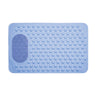 Shower Mat with Integrated Foot Scrubber — Blue