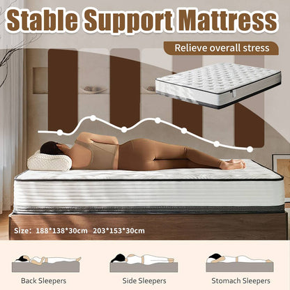 Memory Foam Mattress Topper with Pressure Relief Support