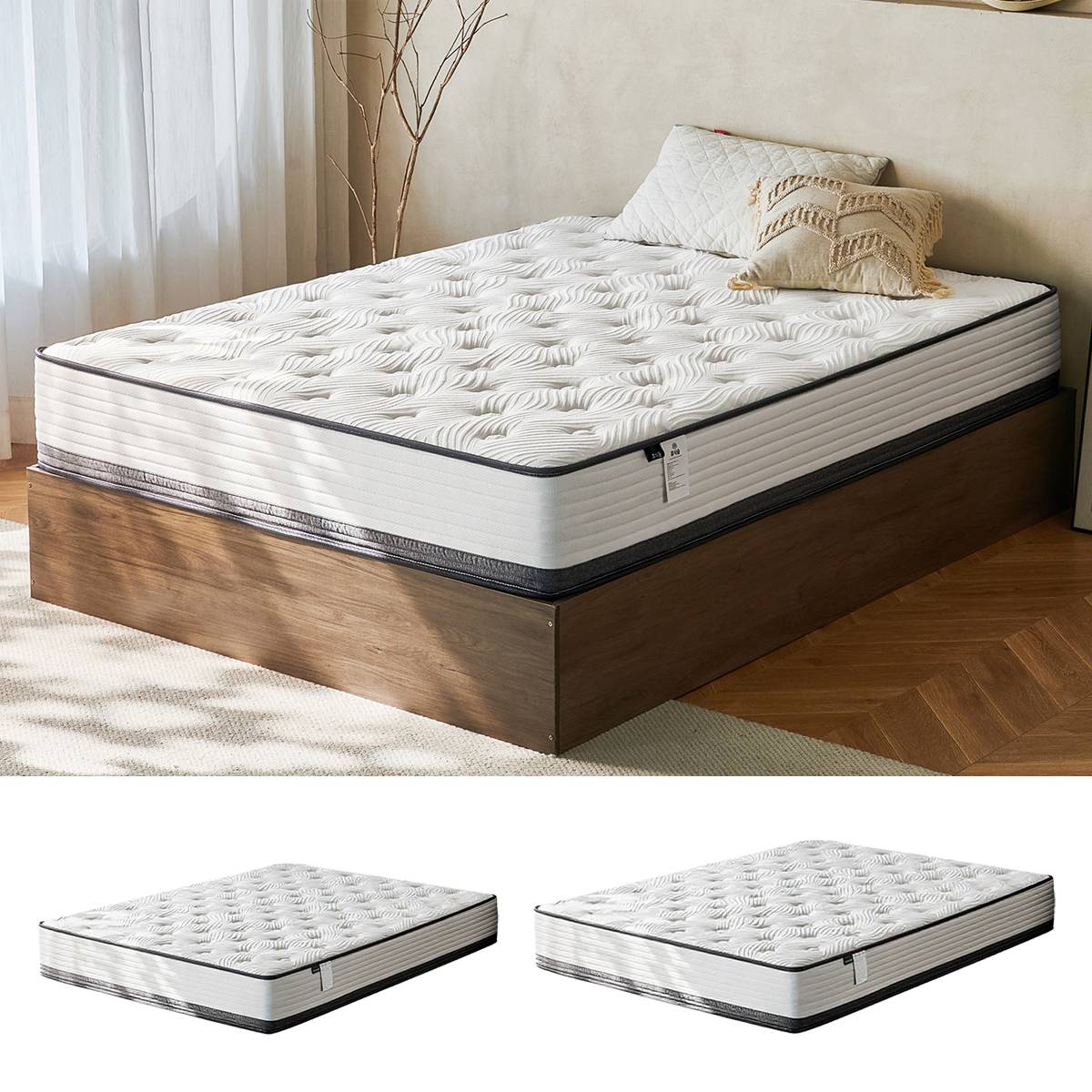 Memory Foam Mattress Topper with Pressure Relief Support