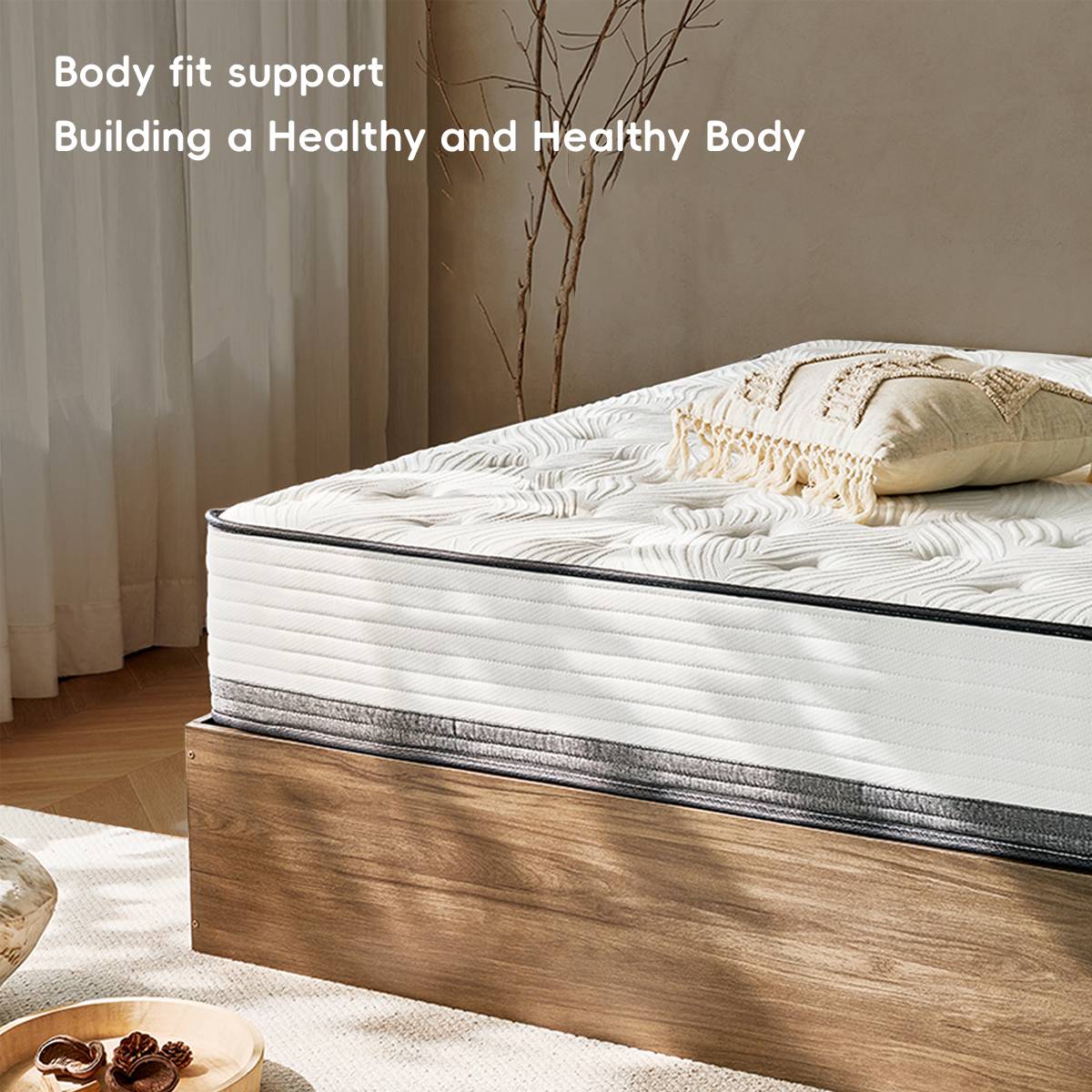 Memory Foam Mattress Topper with Pressure Relief Support