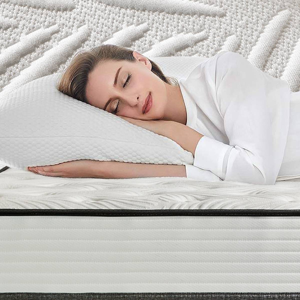 Memory Foam Mattress Topper with Pressure Relief Support