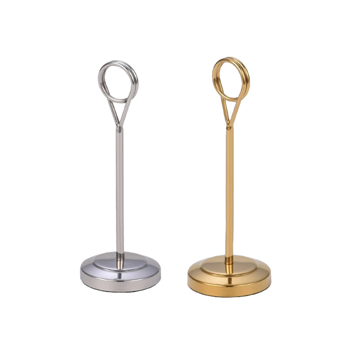 4 Pcs Table Card Holders with Round Bases