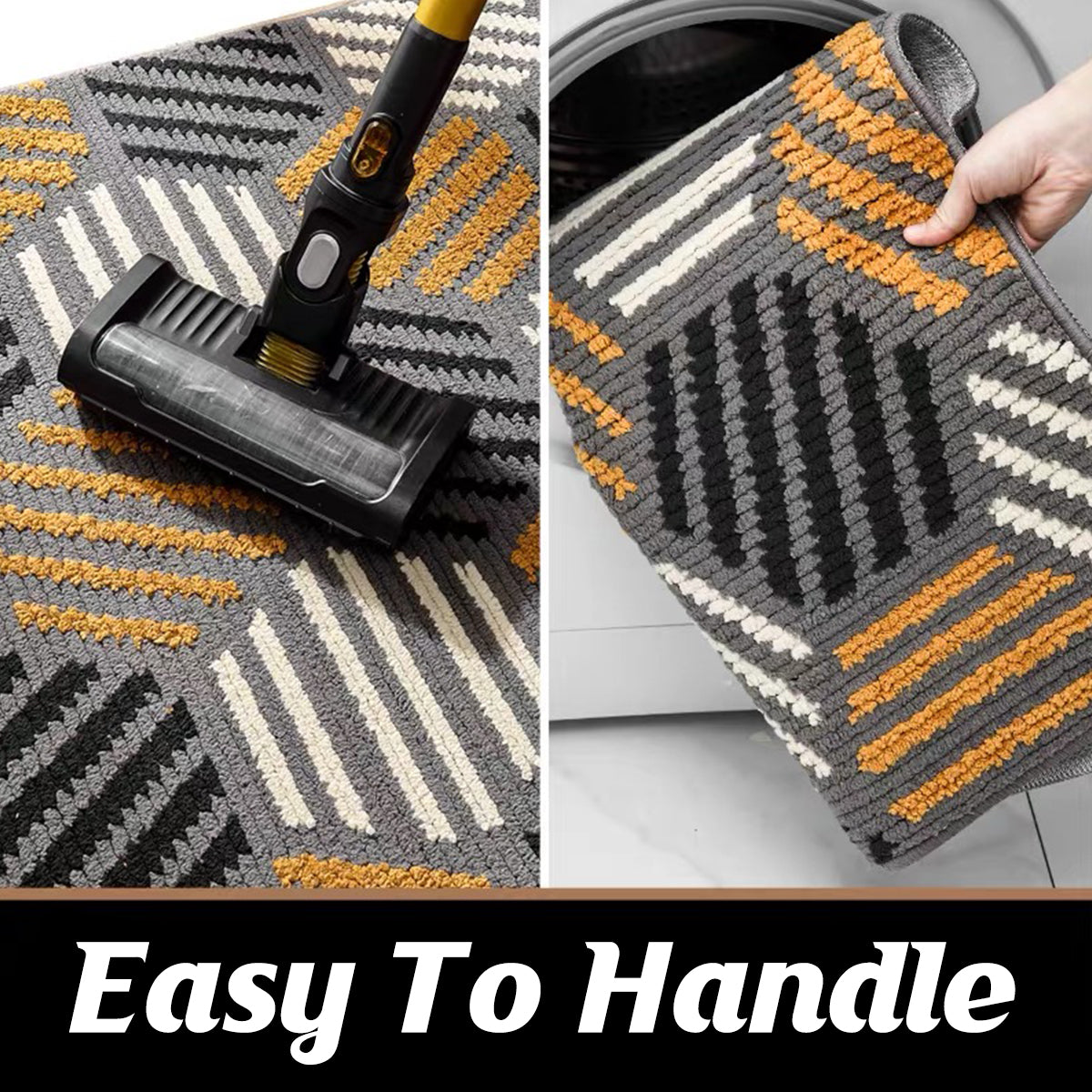 Non-Slip Entryway Carpet with Anti-Slip TPR Backing