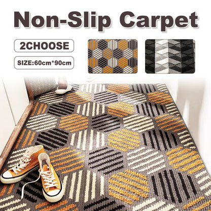 Non-Slip Entryway Carpet with Anti-Slip TPR Backing