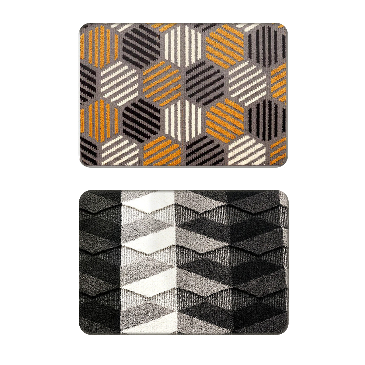 Non-Slip Entryway Carpet with Anti-Slip TPR Backing