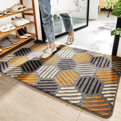 Non-Slip Entryway Carpet with Anti-Slip TPR Backing