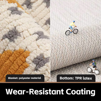 Non-Slip Entryway Carpet with Anti-Slip TPR Backing