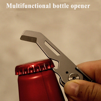 Multifunctional Folding Knife Case Opener Portable Bottle Opener EDC Tool Kit