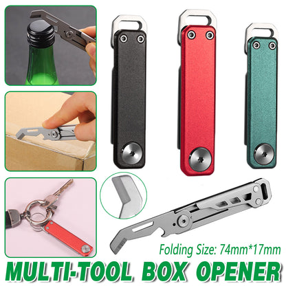 Multifunctional Folding Knife Case Opener Portable Bottle Opener EDC Tool Kit