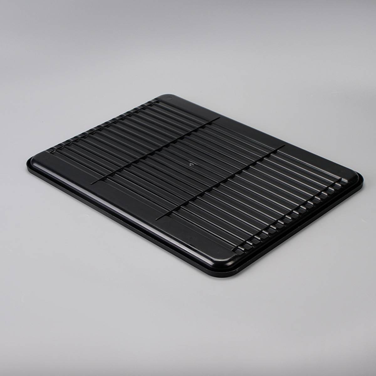 12 Pcs Rectangular PP Plastic Serving Tray Set Black