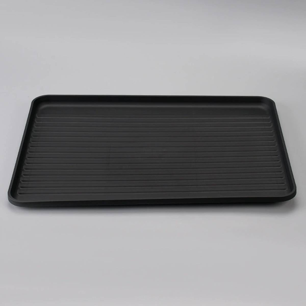 12 Pcs Rectangular PP Plastic Serving Tray Set Black