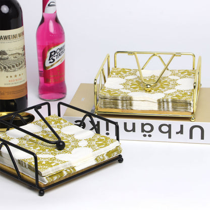 Steel Napkin Holder Serviette Rack Organiser Kitchen Serving Bar 3 Colours New