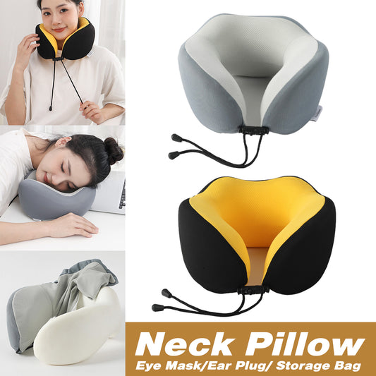 Memory Foam U Shaped Neck Pillow Travel Portable Office Nap Support Pillow AU