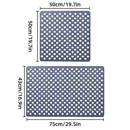 PVC Shower Mat Non Slip with Suction Cups for Safe Bathing