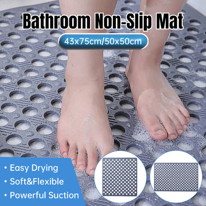 PVC Shower Mat Non Slip with Suction Cups for Safe Bathing