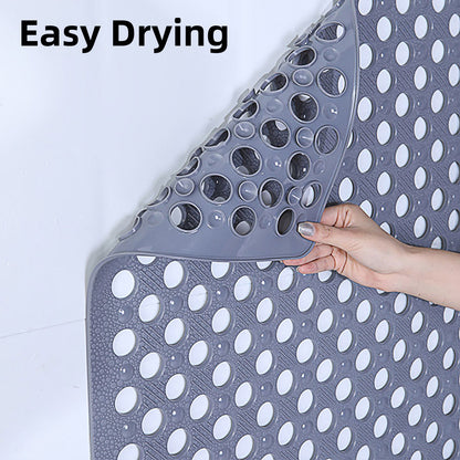 PVC Shower Mat Non Slip with Suction Cups for Safe Bathing