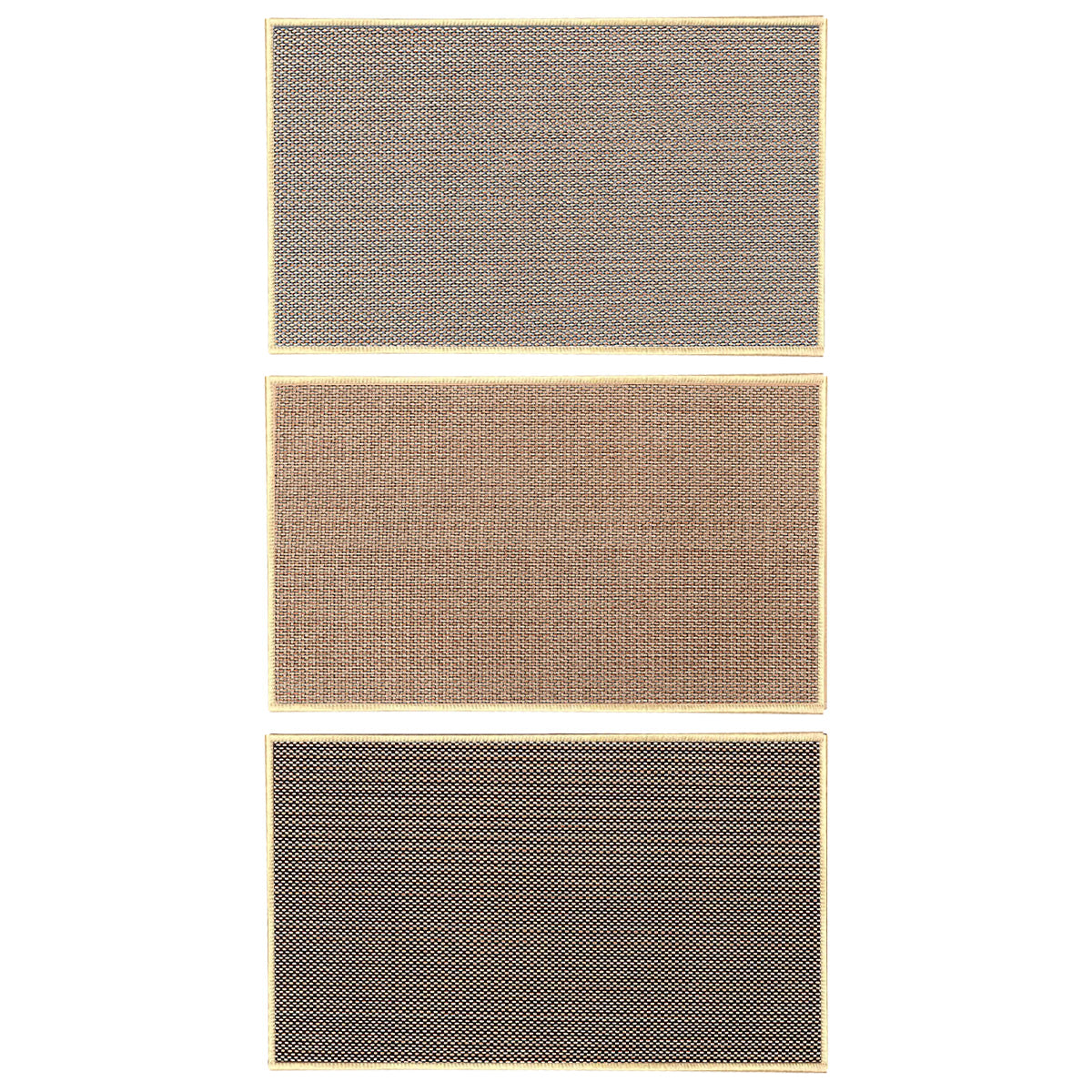 2 Pcs Absorbent Kitchen Floor Mat Non-Slip Linen Rug Set