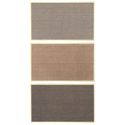 2 Pcs Absorbent Kitchen Floor Mat Non-Slip Linen Rug Set