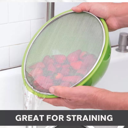 Splatter Screen 3 PCS Stainless Steel Mesh Guard for Frying Pan Oil Shield