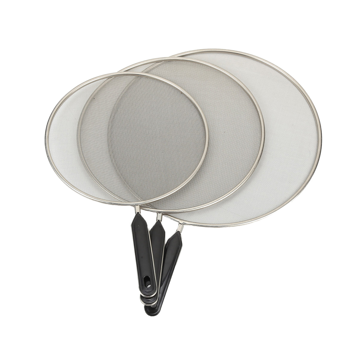 Splatter Screen 3 PCS Stainless Steel Mesh Guard for Frying Pan Oil Shield