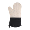 Long Silicone Oven Mitts with Heat Resistance — Black