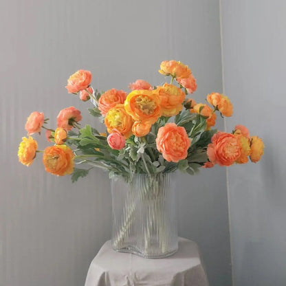 5pcs Artificial Peony Silk Flowers Bouquet Home Decor Faux Floral Arrangements