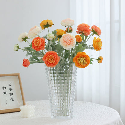 5pcs Artificial Peony Silk Flowers Bouquet Home Decor Faux Floral Arrangements