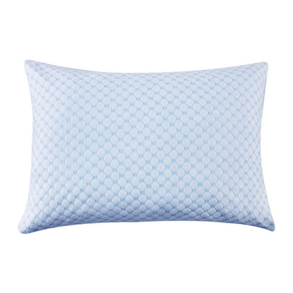 Shredded Memory Foam Pillow 51 × 92 cm in Blue