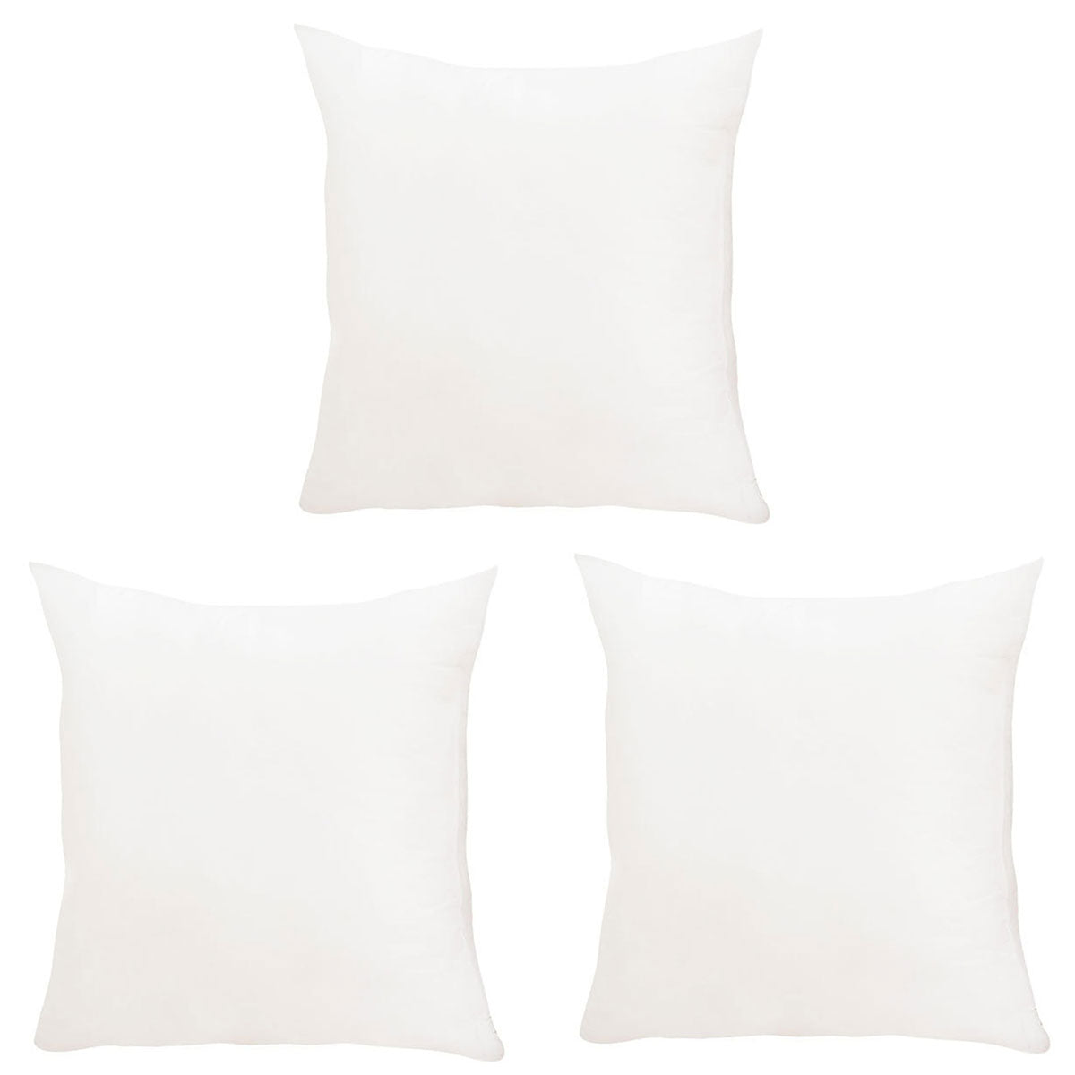 2pcs Premium Square Pillow Inserts Soft Cushion Fillers Hotel Quality