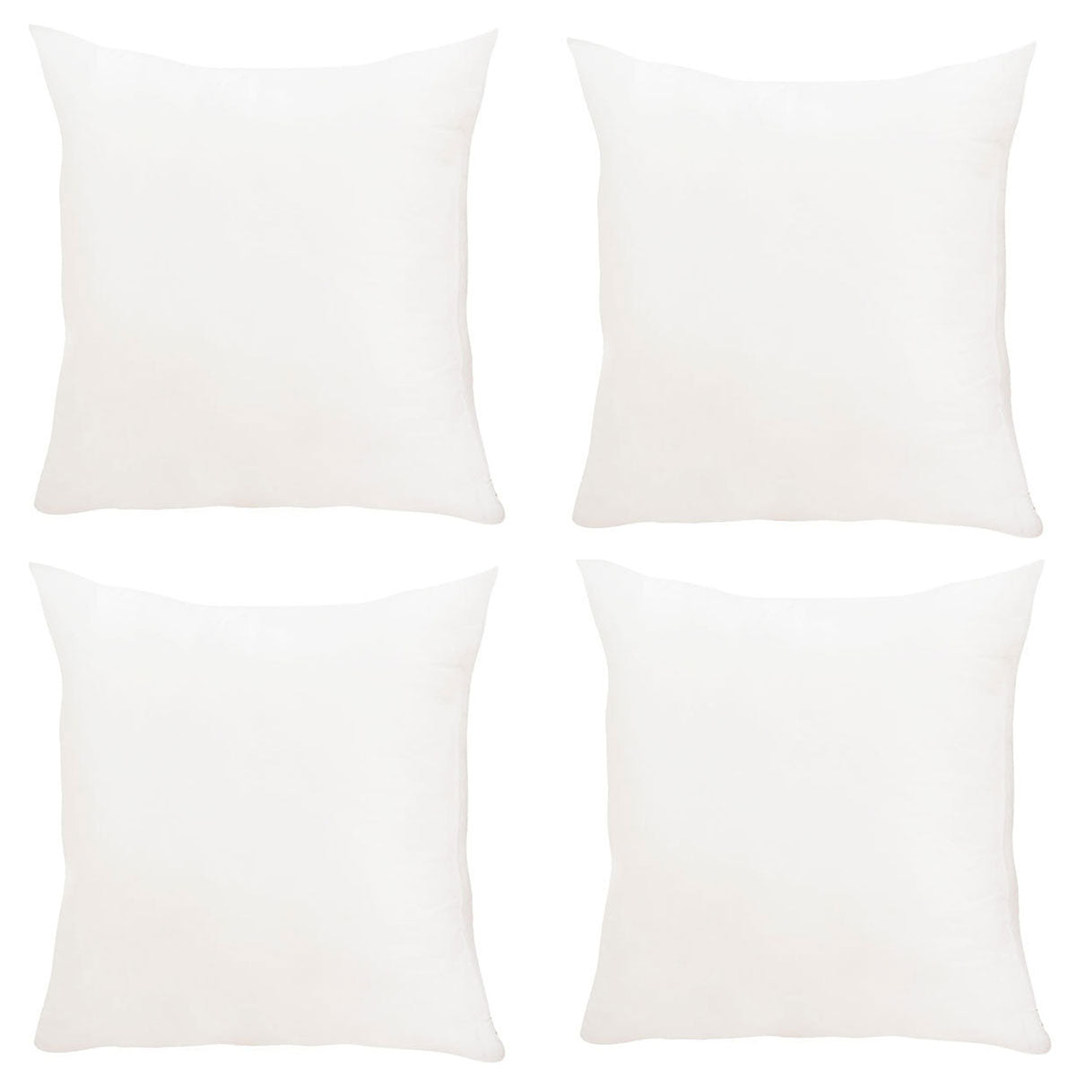 2pcs Premium Square Pillow Inserts Soft Cushion Fillers Hotel Quality