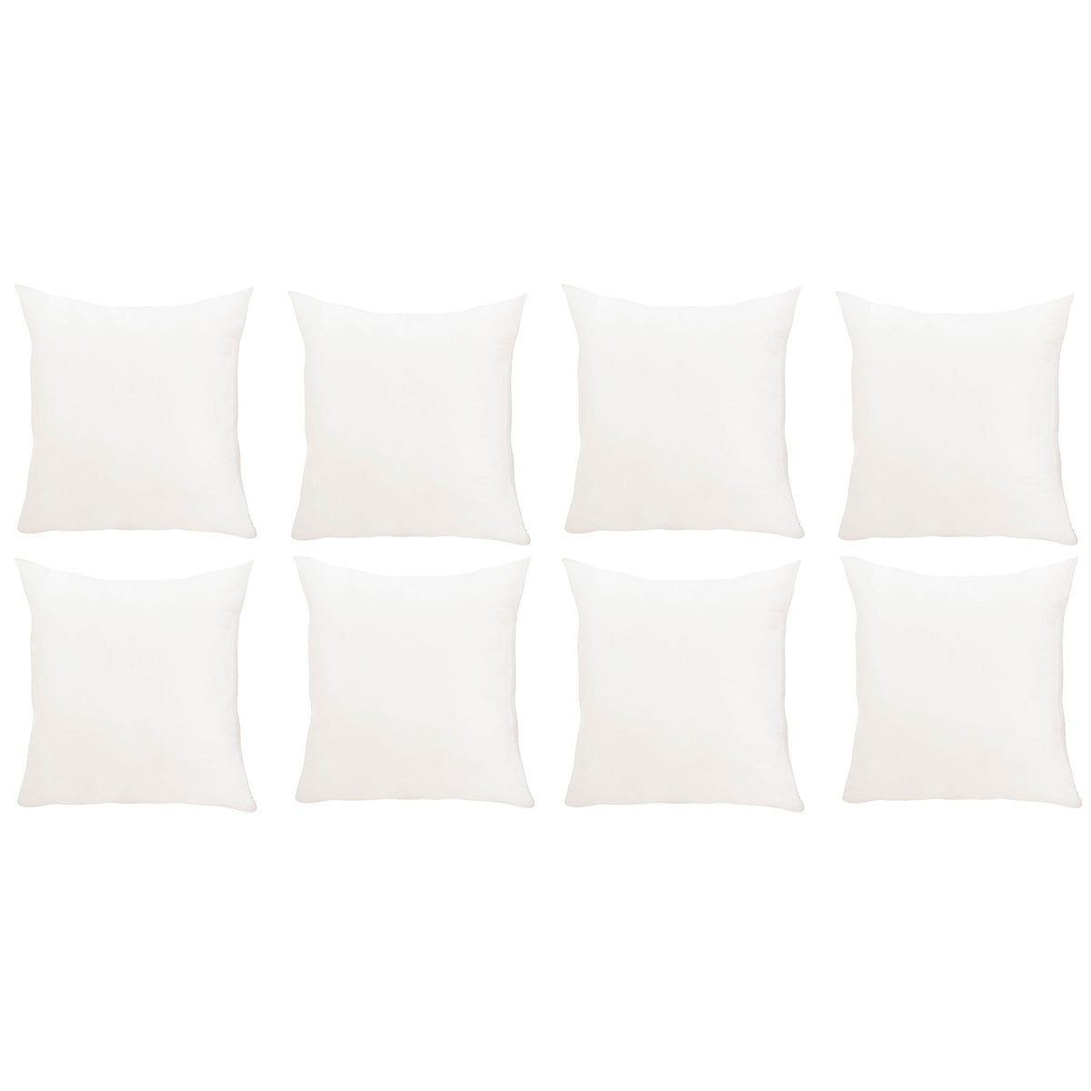 2pcs Premium Square Pillow Inserts Soft Cushion Fillers Hotel Quality