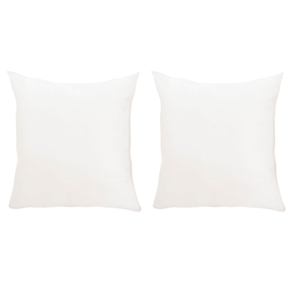 2pcs Premium Square Pillow Inserts Soft Cushion Fillers Hotel Quality