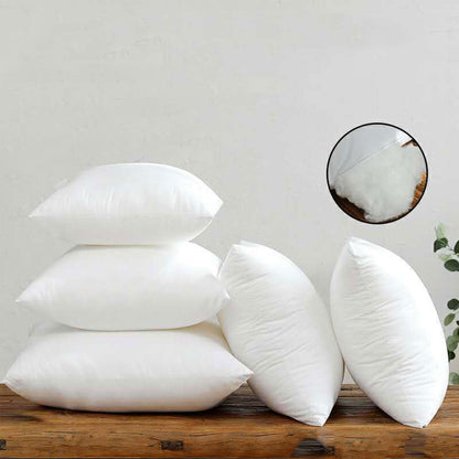 2pcs Premium Square Pillow Inserts Soft Cushion Fillers Hotel Quality