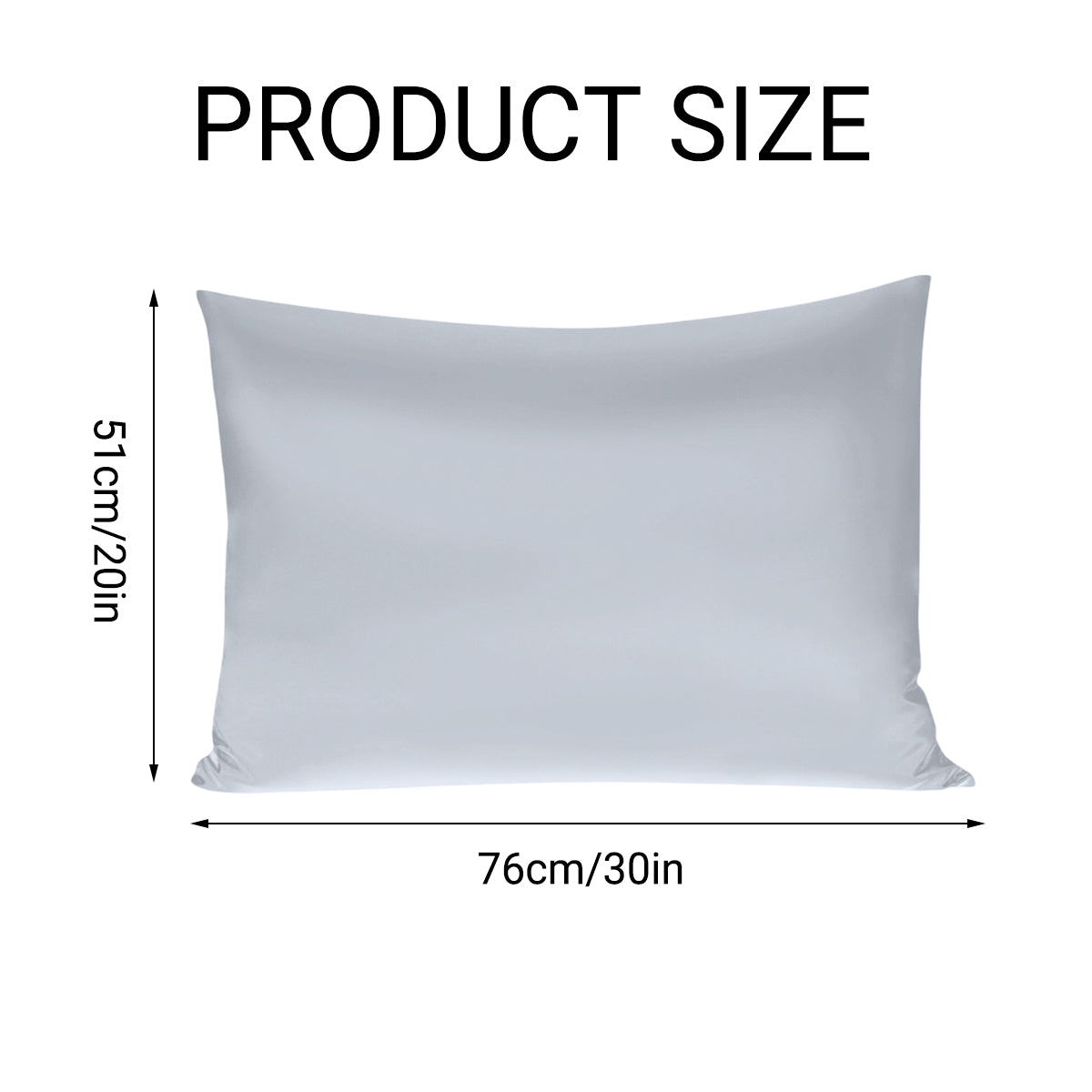 Hotel Guest Pillowcase 51 x 76cm in 2 Colours – Product View 3