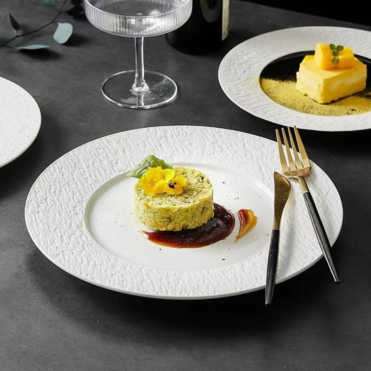 Ceramic Steak Vegetable Dessert Salad Plate Home Dinner Plate Kitchen Dining