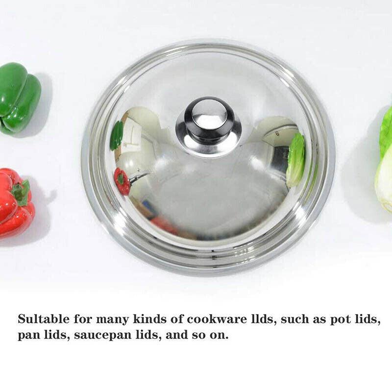2pcs Stainless Steel Replacement Pot Lid Knob Handle Set for Cookware