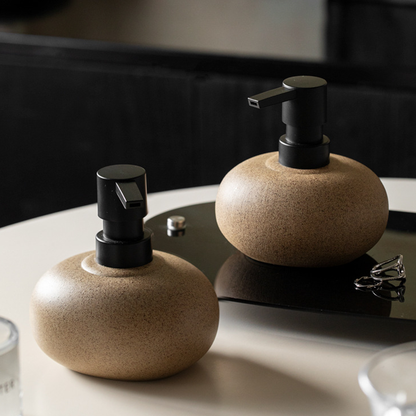 Ceramic Pump Dispenser Bottle for Shampoo Lotion Conditioner Travel Kit