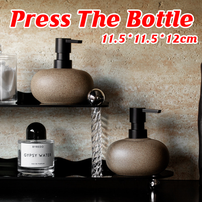 Ceramic Pump Dispenser Bottle for Shampoo Lotion Conditioner Travel Kit