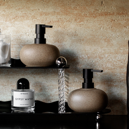 Ceramic Pump Dispenser Bottle for Shampoo Lotion Conditioner Travel Kit