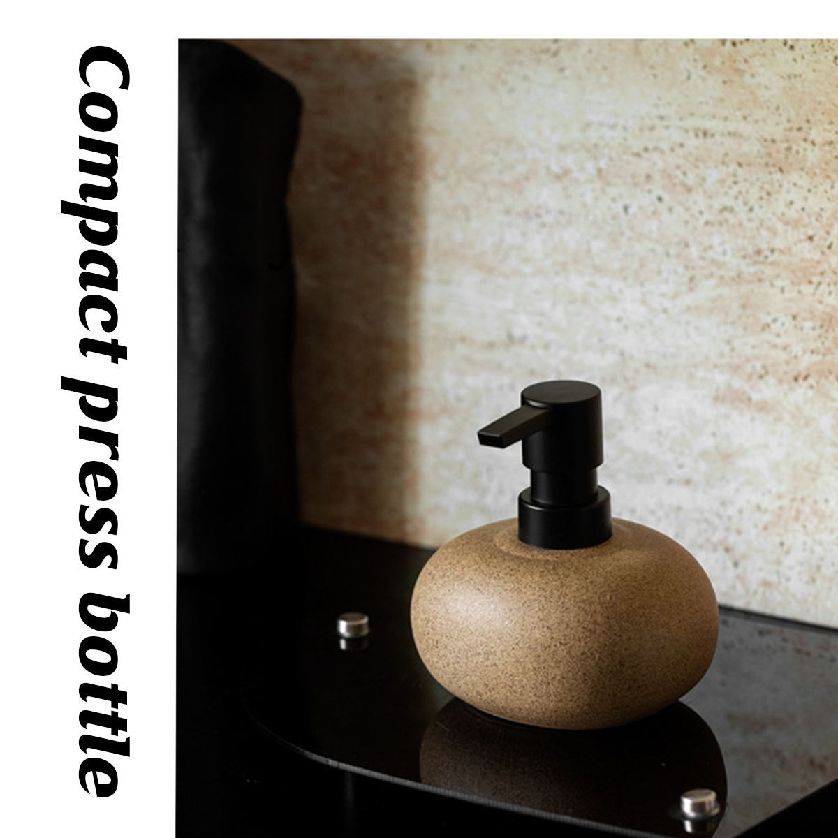 Ceramic Pump Dispenser Bottle for Shampoo Lotion Conditioner Travel Kit