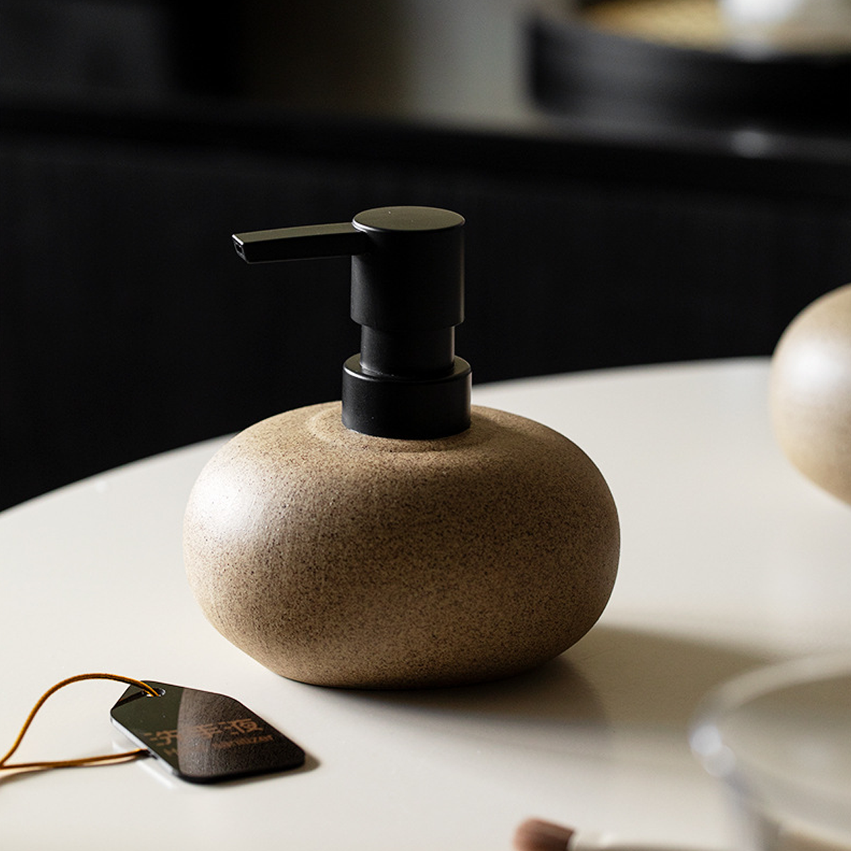 Ceramic Pump Dispenser Bottle for Shampoo Lotion Conditioner Travel Kit