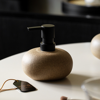 Ceramic Pump Dispenser Bottle for Shampoo Lotion Conditioner Travel Kit