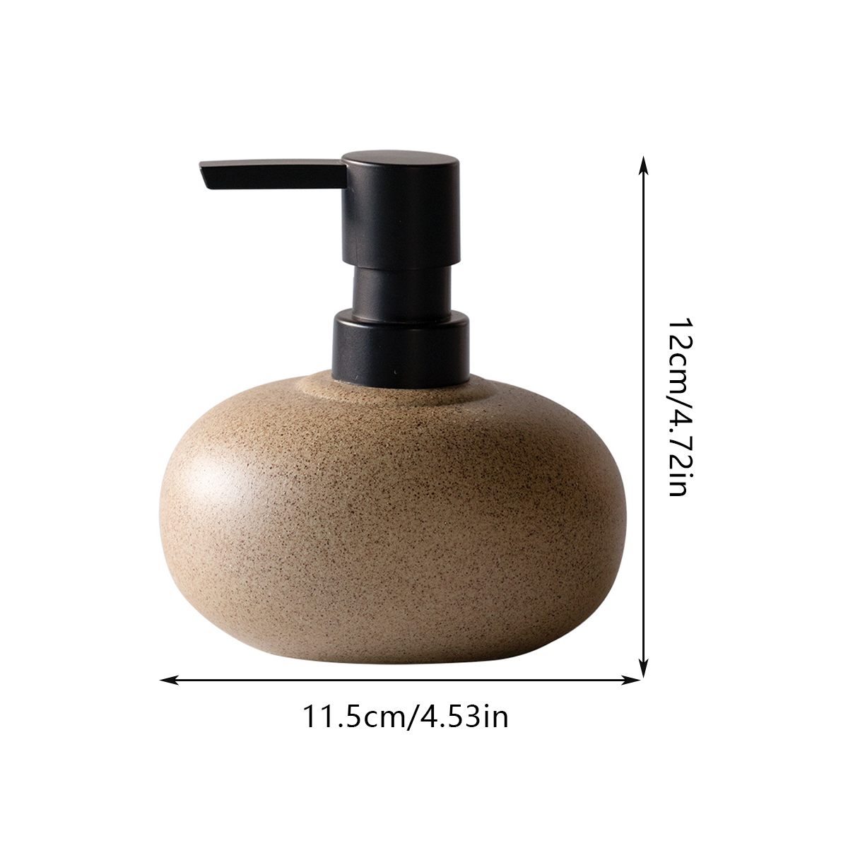 Ceramic Pump Dispenser Bottle for Shampoo Lotion Conditioner Travel Kit