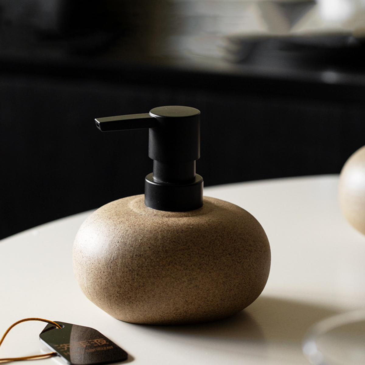 Ceramic Pump Dispenser Bottle for Shampoo Lotion Conditioner Travel Kit
