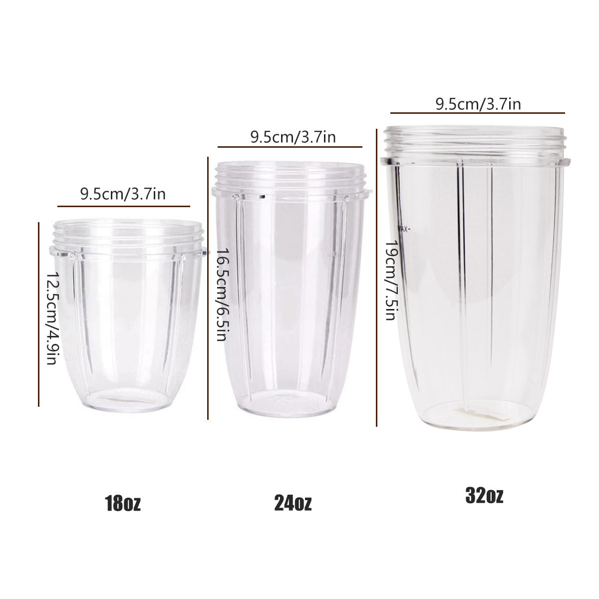 Blender Cups 32OZ 24OZ 18OZ Replacement Accessories Juicer Ice Crushing Blades